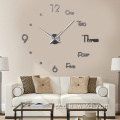 2021 Relógio de adesivo acrílico de luxo Decoração de casa Horloge Big DIY 3D Digital para casa de parede Sstickers Relógios de design modernos relógios de parede Hor